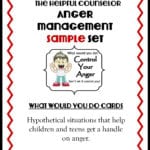 Anger Management Free Printable Problem Solving  The Helpful Counselor In Anger Management Worksheets For Kids