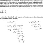 Apples And Peaches Students Are Asked To Solve A System Of Equations With Regard To Solving Systems Of Equations By Substitution Word Problems Worksheet