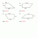 Area Of Quadrilateral Worksheets As Well As Geometry Parallelogram Worksheet Answers