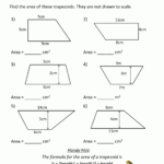 Area Of Quadrilateral Worksheets Within Kites And Trapezoids Worksheet Answers