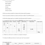 Atomic Numbers Practice 1 Together With Atomic Number And Mass Number Worksheet
