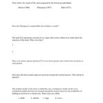 Atomic Theory Worksheet And Atomic Theory Worksheet Answers