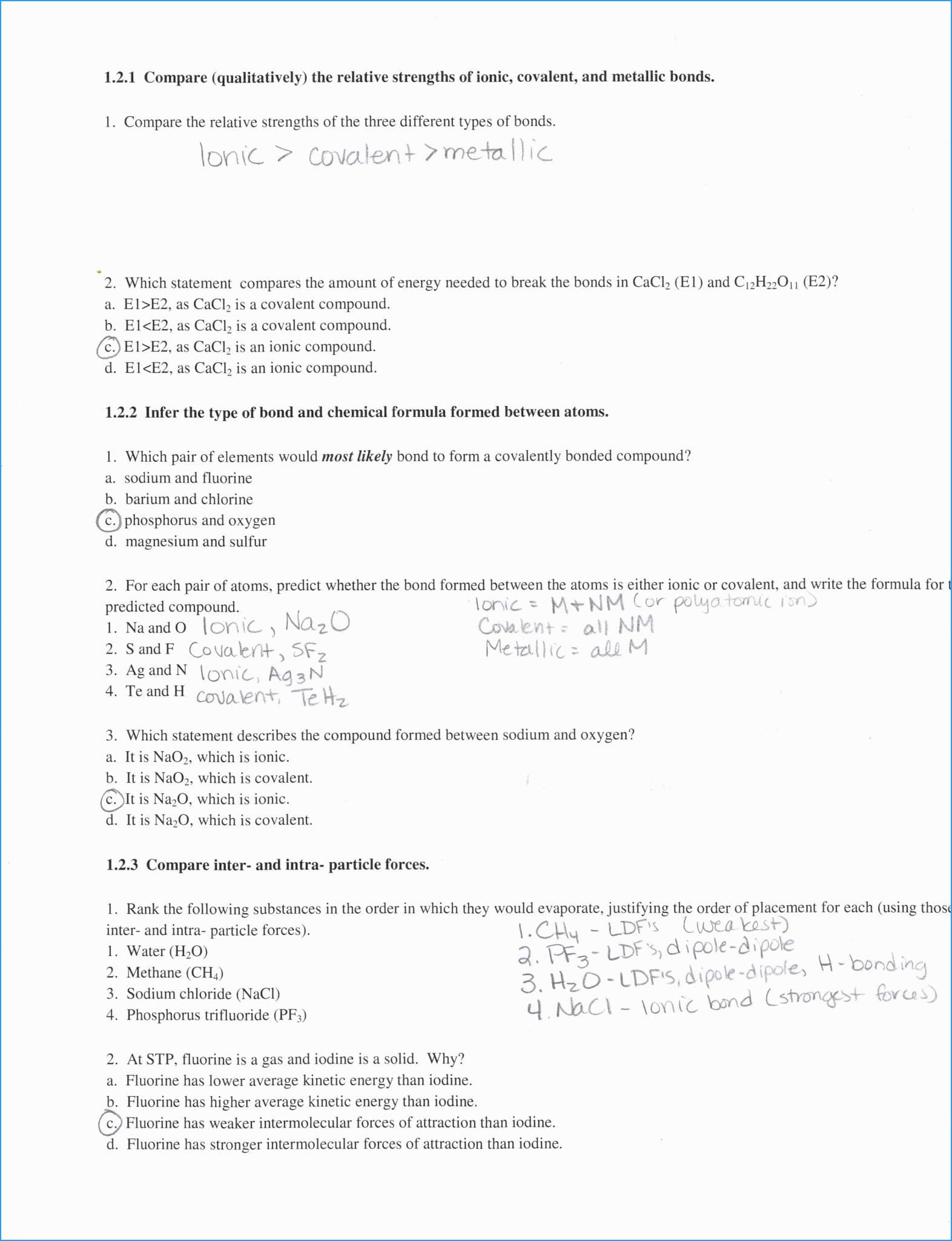 Atoms Bonding And The Periodic Table Lesson Quiz Answers Unique 57 And Teaching Transparency Worksheet Answers