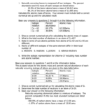 Average Atomic Mass Problems In Isotopes And Average Atomic Mass Worksheet