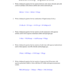 Balancing Equations Worksheet Answers Also Balancing Equations Practice Worksheet Answers
