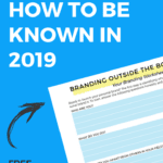 Be Known In 2019  Branding Outside The Box And Personal Brand Worksheet