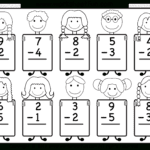 Beginner Subtraction – 10 Kindergarten Subtraction Worksheets  Free For Addition And Subtraction Worksheets For Kindergarten