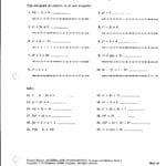 Beuniersmith Yvette  College Algebra Documents And Solving Equations And Inequalities Worksheet Answers