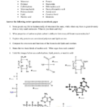 Biology Macromolecule Review Worksheet Intended For Biomolecule Review Worksheet