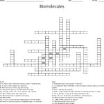 Biomolecules Crossword  Wordmint For Biomolecules Worksheet Answer Key