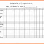 Blank Budget Spreadsheet Monthly Bill Ker Template Excel Payment With Regard To Blank Budget Worksheet