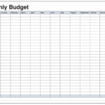 Blank Spreadsheet Free Printable Template Templates Pdf Household As Well As Free Printable Budget Worksheet Template