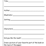 Book Report Worksheets From The Teacher's Guide Intended For Setting A Purpose For Reading Worksheet