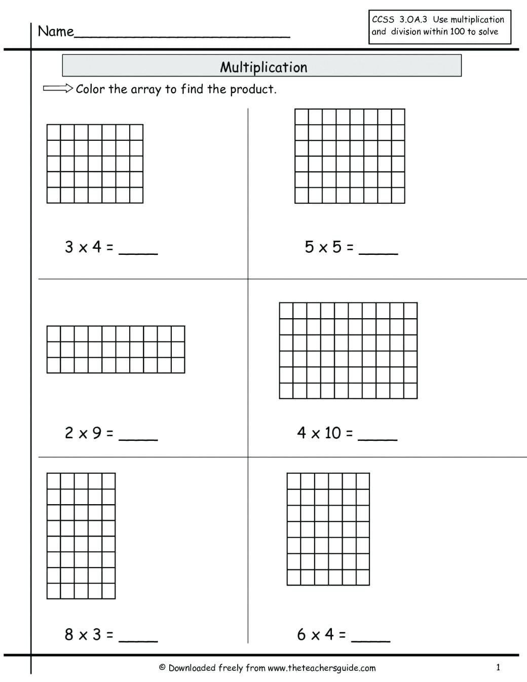 Box Method Multiplication Math Multiplication Box Grid Help Sheet Within Box Method Multiplication Worksheet