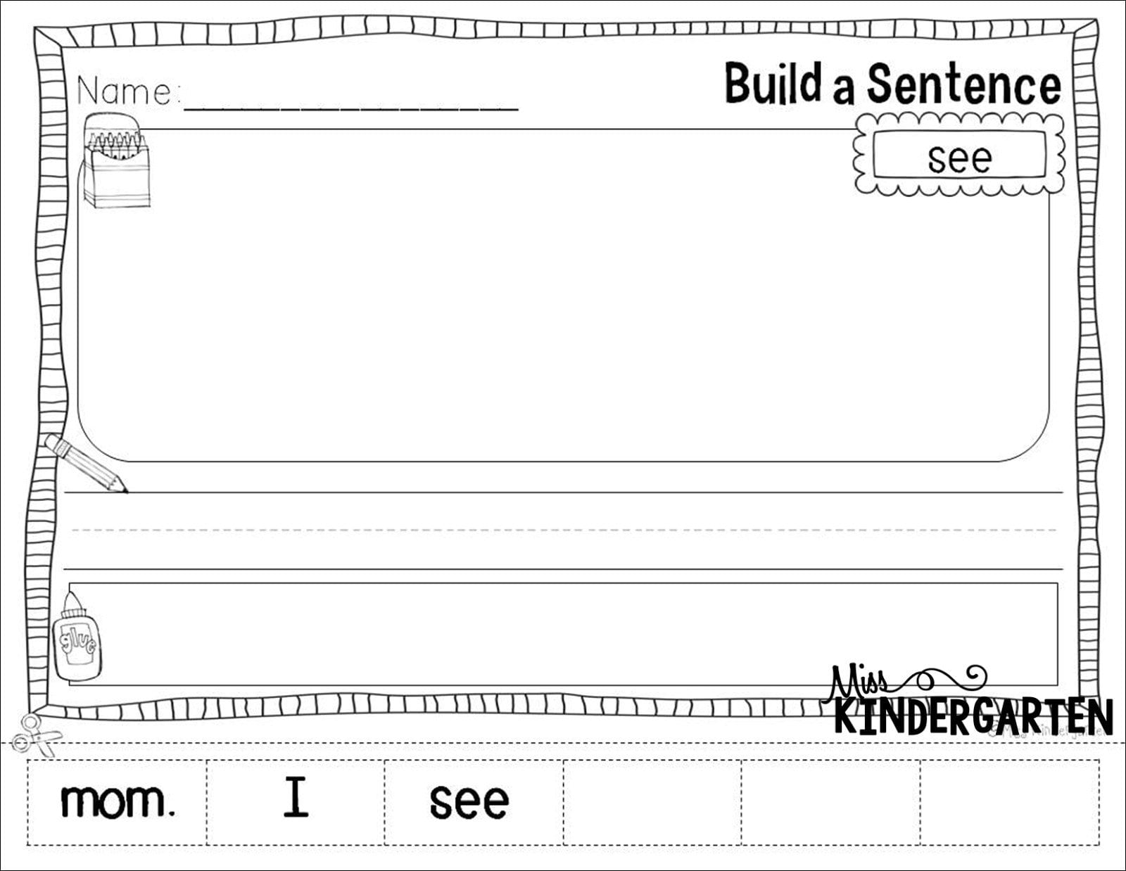 Brilliant Ideas Of Kindergarten Writing Sentences Worksheets Awesome Also Kindergarten Writing Sentences Worksheets