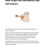 Building Confidence And Self Esteem Workshop Pdf Worksheets Courses Within Self Esteem Worksheets Pdf