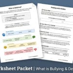 Bullying Worksheet Packet Worksheet  Therapist Aid For Worksheets On Bullying For Elementary Students