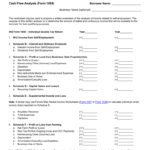 Cash Flow Analysis Form 1084 Also Schedule C Income Calculation Worksheet