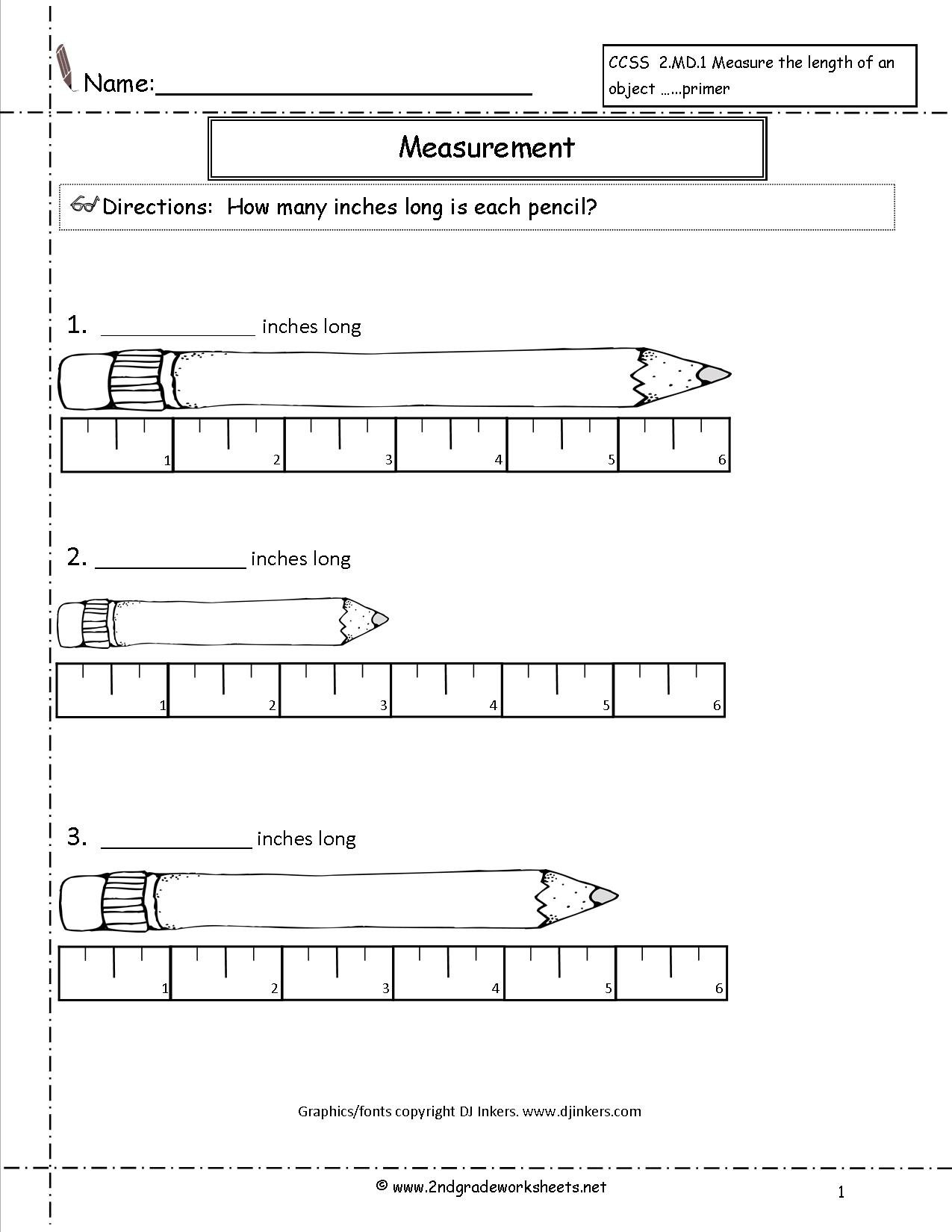 Ccss 2Md1 Worksheets Measuring Worksheets For Measuring To The Nearest Half Inch Worksheets