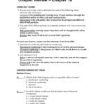 Chapter 10 Chapter Review Answer Key Intended For Soil Formation Worksheet