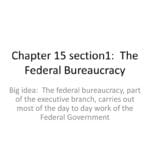 Chapter 15 Section1 The Federal Bureaucracy For Chapter 15 Section 1 The Federal Bureaucracy Worksheet Answers