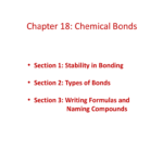 Chapter 18 Chemical Bonds Or Section 1 Stability In Bonding Worksheet Answers