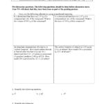 Chem 101 Discussion Week 4 Fall 2016  Chem 101 Preparatory For Proportional Reasoning Worksheet