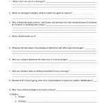 Chemistry Unit 4 Worksheet 2  Briefencounters For Forensic Science Worksheets For High School