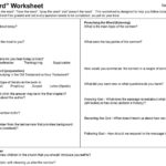 Childrens Sermon Notes Sermon Preparation Worksheet Great Together With Will Preparation Worksheet
