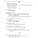 Choose My Plate  Gov Worksheet Answers Please Note With My Plate Worksheets