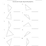 Classifying Trianglesside Properties Marks Included On Question Pertaining To Identifying Triangles Worksheet