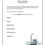 Climate Change Worksheet  Soccerphysicsonline For Global Warming Worksheet