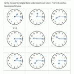Clock Worksheet  Quarter Past And Quarter To With Regard To Telling Time In Spanish Worksheets Pdf
