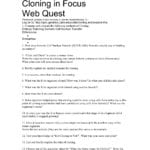 Cloning Webquest Worksheet Throughout Click And Clone Worksheet Answers