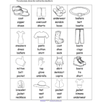 Clothes Spelling Worksheets  Enchantedlearning With Spelling Color Words Worksheet