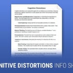 Cognitive Distortions Worksheet  Therapist Aid Or Cbt Worksheets For Children