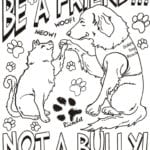 Coloring  Free Bullying Coloring Pages Printable For Kids Fun For Bullying Coloring Worksheets