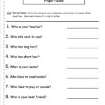 Common And Proper Nouns Worksheet Throughout Common And Proper Nouns Worksheets For Grade 5