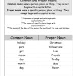 Common And Proper Nouns Worksheets From The Teacher's Guide Inside Common And Proper Nouns Worksheets For Grade 5