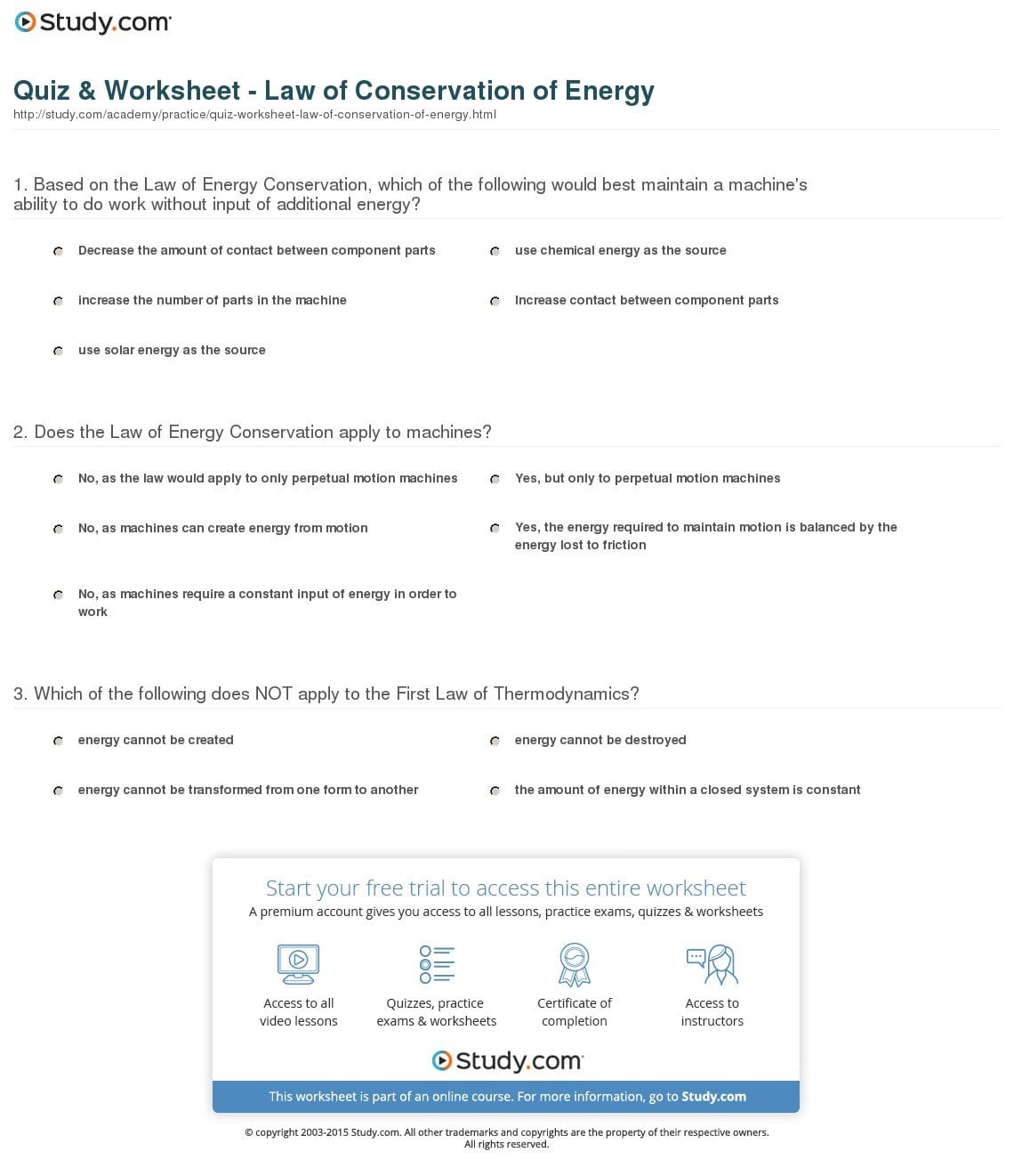 Conservation Of Energy Worksheet Answer Key Pre Algebra Worksheets Together With Law Of Conservation Of Energy Worksheet Pdf