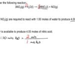 Consider The Following Reaction 3 No2 G  Clutch Prep Inside Mole Ratio Worksheet
