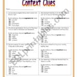 Context Clues Worksheet 3  Esl Worksheetdreidteacher Regarding Context Clues Worksheets High School