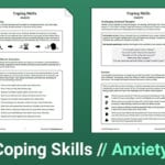 Coping Skills Anxiety Worksheet  Therapist Aid For Coping Skills Worksheets For Youth