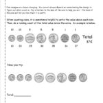 Counting Coins And Money Worksheets And Printouts Throughout Coin Values Worksheet