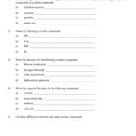 Covalent Compounds Worksheet And Ionic And Covalent Compounds Worksheet