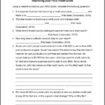 Credit History And Ratings  Pdf And Improving Your Fico Credit Score Worksheet Answers