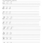 Cursive Letters Worksheets Printable Letter Format With Regard To Cursive Writing Worksheets For Kids