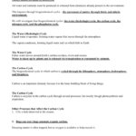 Cycling Of Matter – Student Notes Complete Lesson 4 Intended For 3 3 Cycles Of Matter Worksheet Answers