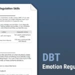 Dbt Emotion Regulation Skills Worksheet  Therapist Aid And Emotional Regulation Worksheets