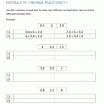 Decimal Division Worksheets Also Decimal Multiplication And Division Worksheet